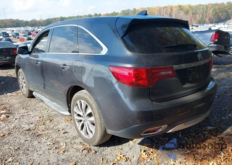 2014 Acura Mdx Technology Package from USA, damaged, VIN 5FRYD4H4XEB012007